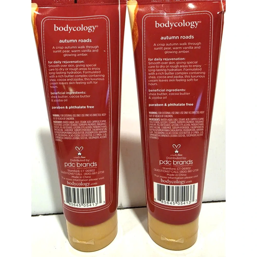 Bodycology Autumn Roads Body Cream Lotion (2)   Pear Vanilla Amber  NEW